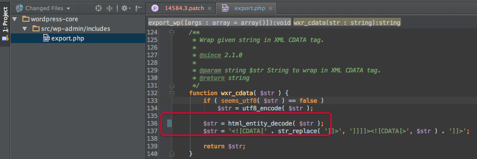 PhpStorm - Changed Files