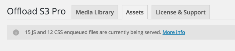 Assets Addon for WP Offload S3