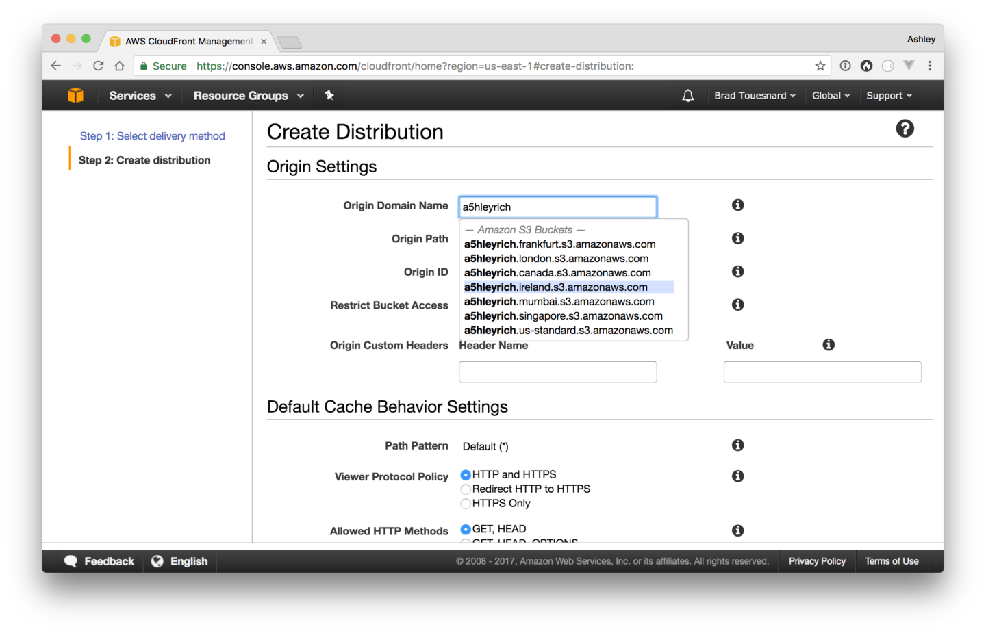 CloudFront Setup