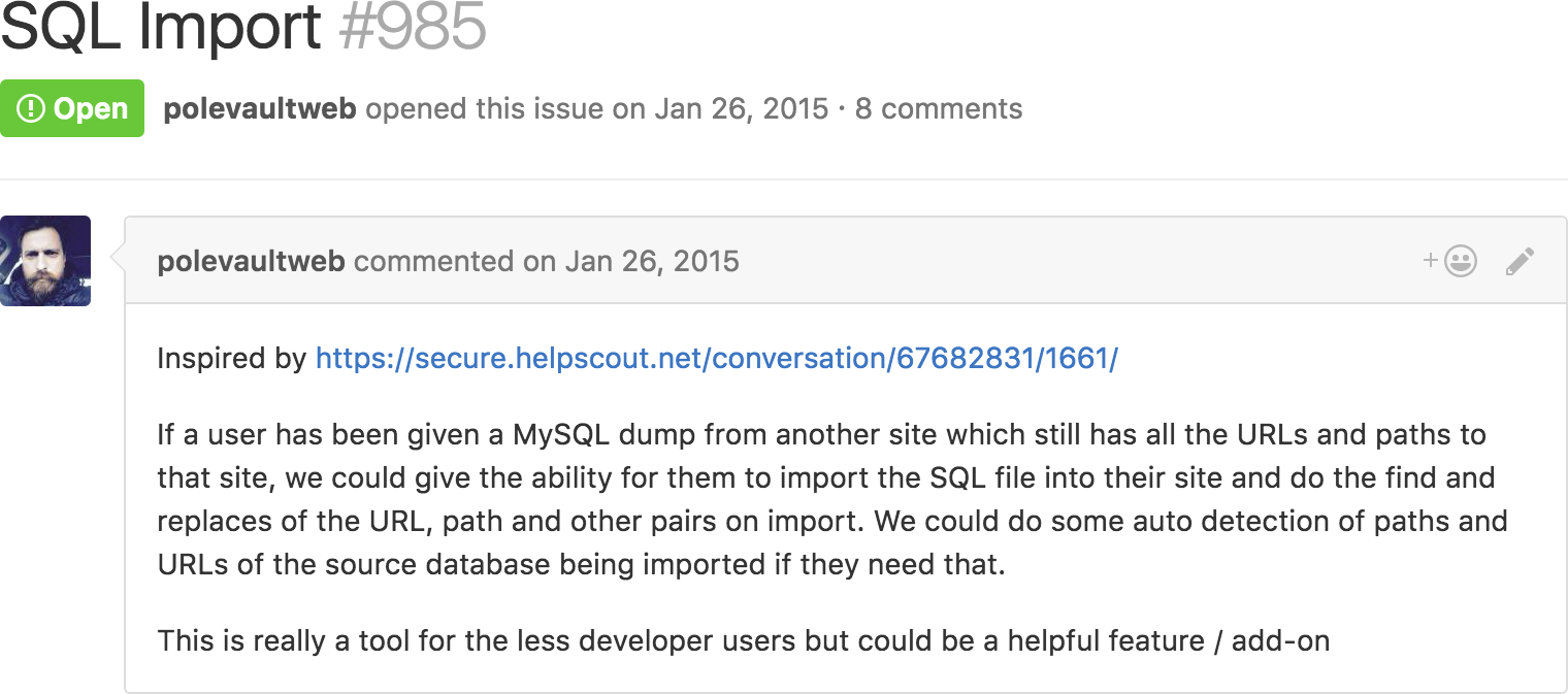 sql-import-github-issue