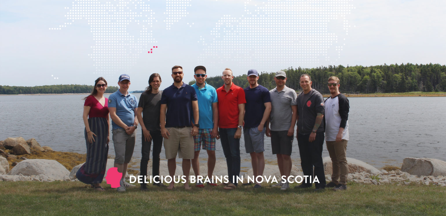 Photo of the Delicious Brains team in Nova Scotia