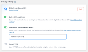 DigitalOcean Spaces CDN Setup