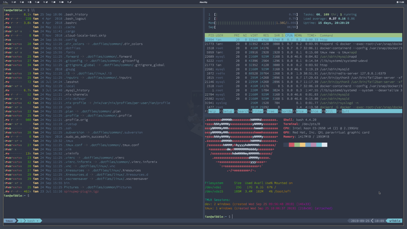 tmux switch panes