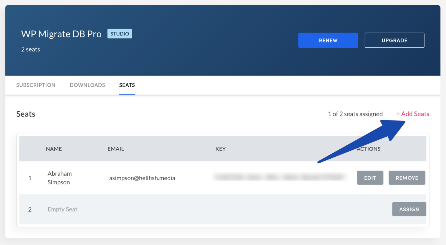 Managing License Seats