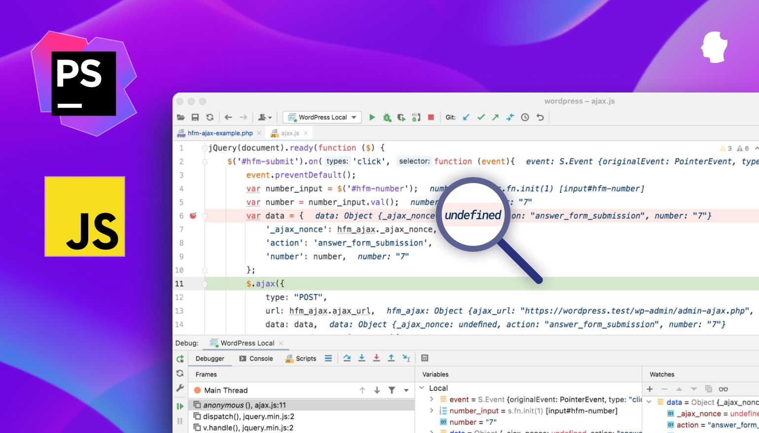 phpstorm javascript