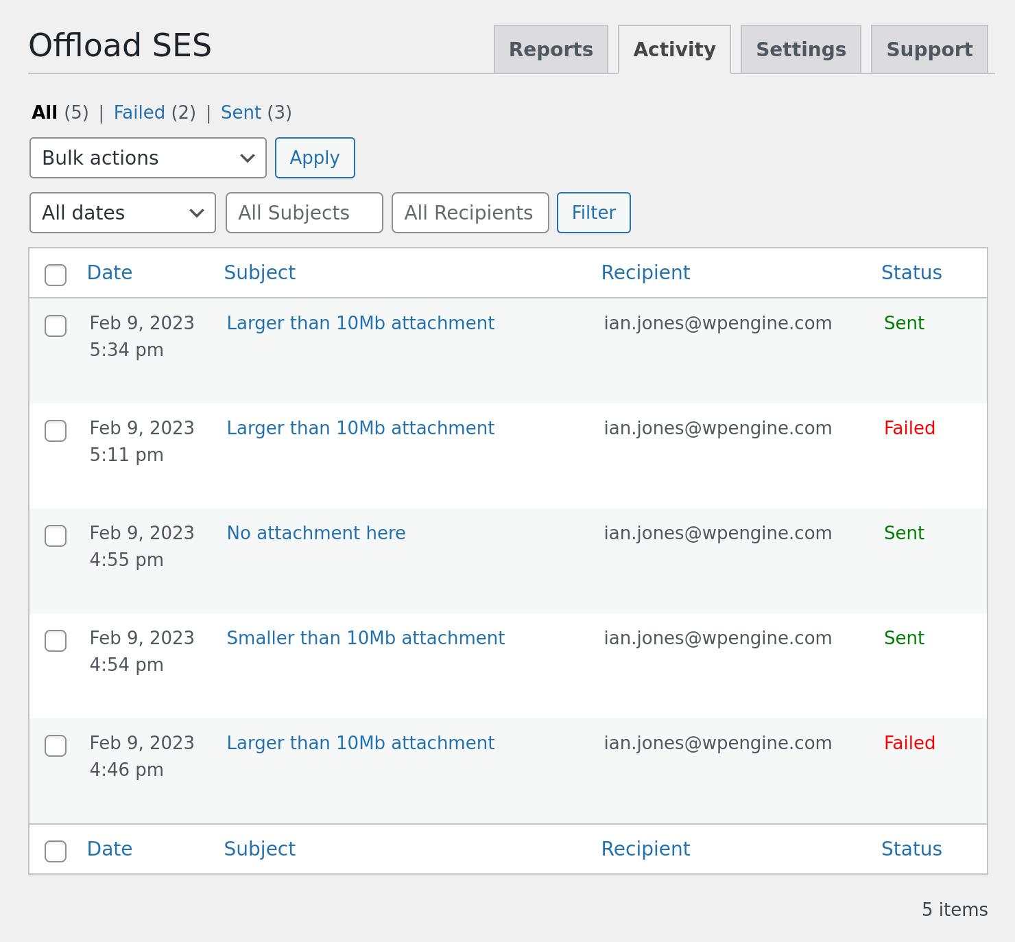 WP Offload SES v1.6 - 08 - Large email successfully sent with v1.6