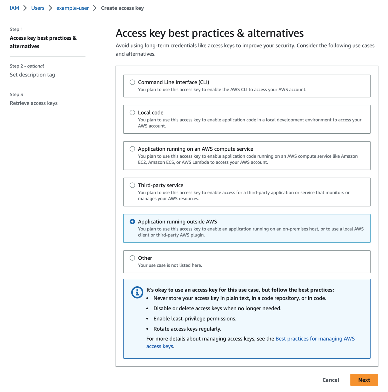 AWS IAM Management Console Access Keys Best Practices.